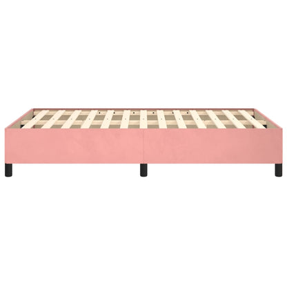 Bedframe fluweel roze 120x190 cm