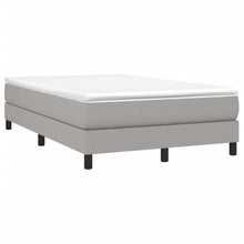 Boxspring met matras stof lichtgrijs 120x190 cm 120 x 190 cm 25 cm
