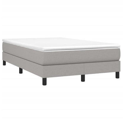 Boxspring met matras stof lichtgrijs 120x190 cm 120 x 190 cm 25 cm