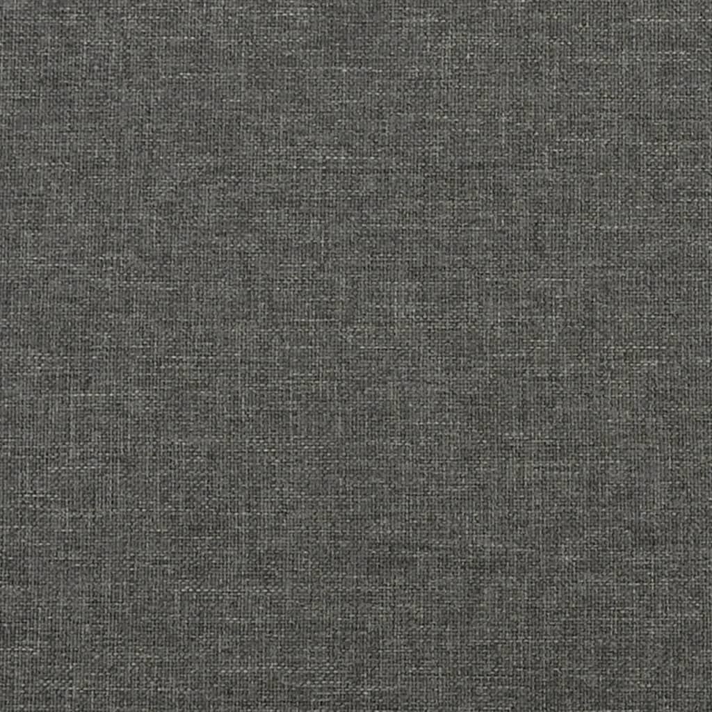 Boxspring met matras stof zwart 120x190 cm 120 x 190 cm 25 cm