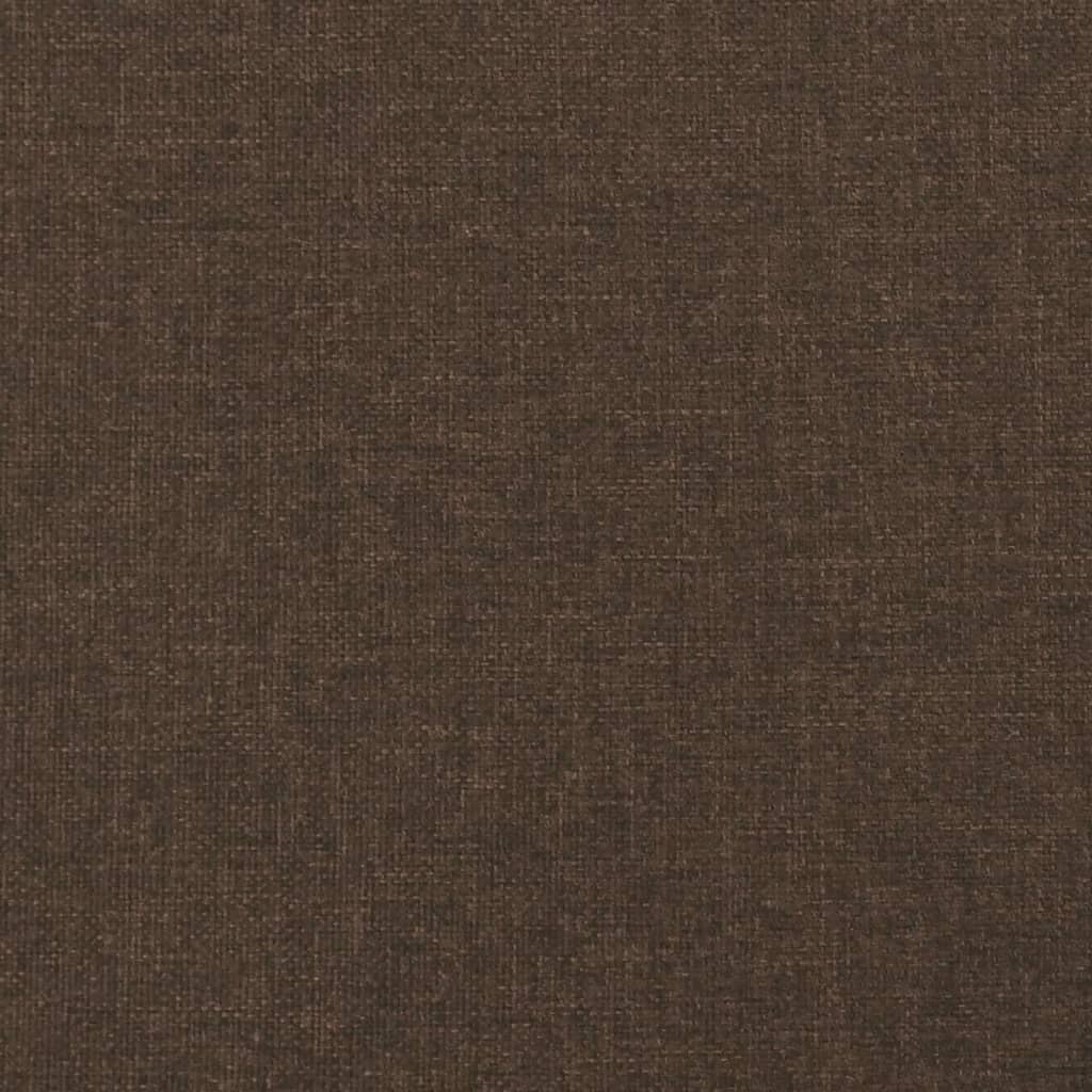 Boxspring met matras stof donkerbruin 120x190 cm 120 x 190 cm 25 cm