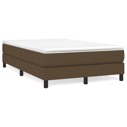 Boxspring met matras stof donkerbruin 120x190 cm 120 x 190 cm 25 cm