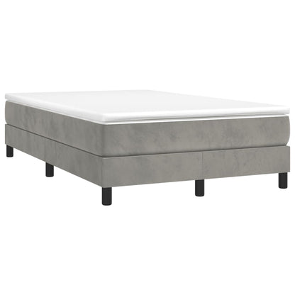 Boxspring met matras fluweel 120 x 190 cm 25 cm