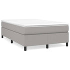 Boxspring Met Matras Stof Lichtgrijs 120 x 190 cm 33.5 cm