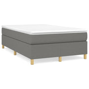 Boxspring 120x190 cm donkergrijs met matras