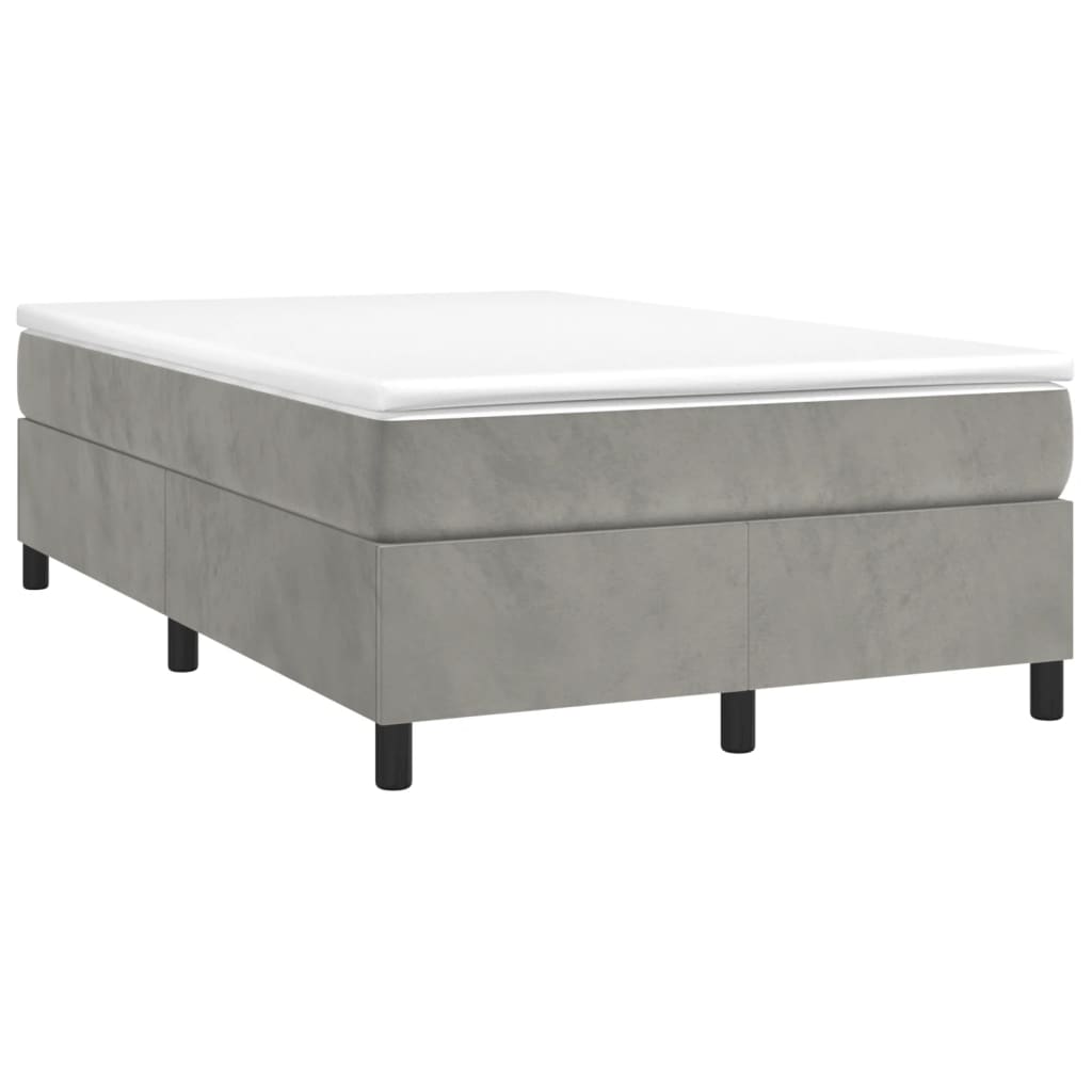 Boxspring met matras fluweel 120 x 190 cm 33.5 cm