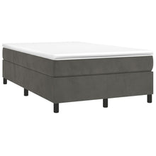 Boxspring Met Matras Fluweel Donkergrijs 120 x 190 cm 33.5 cm