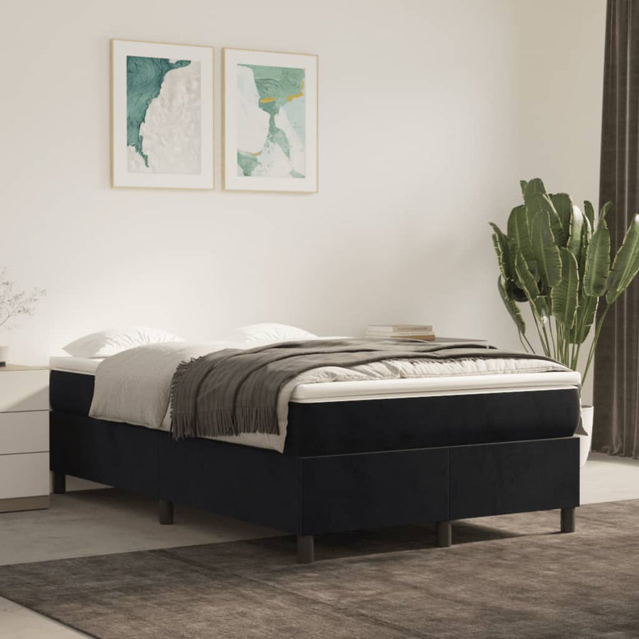 Boxspring met matras fluweel 120 x 190 cm 33.5 cm