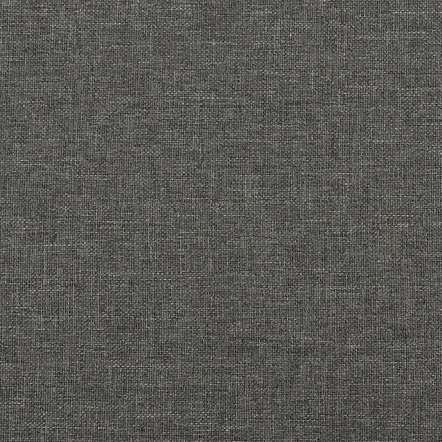 Boxspring Met Matras Stof Donkergrijs 120X190 Cm