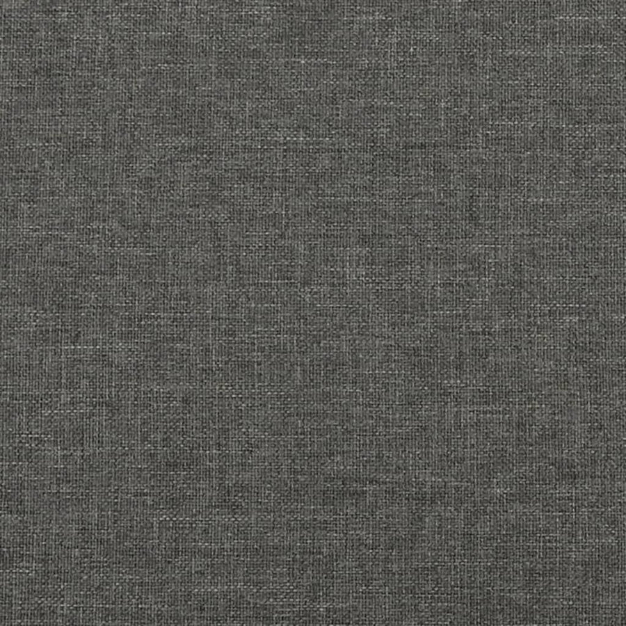 Boxspring Met Matras Stof Donkergrijs 120X190 Cm