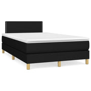 Boxspring met matras 120x190 cm zwart