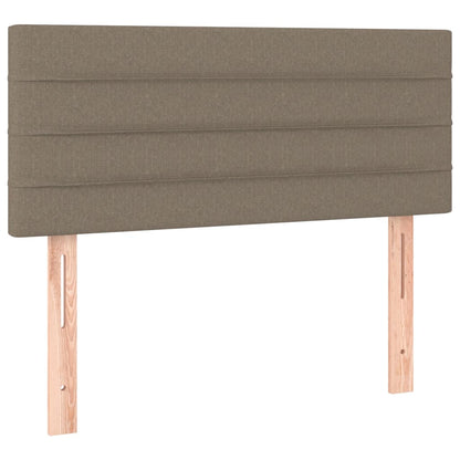 Boxspring Met Matras Stof Taupe 120X190 Cm