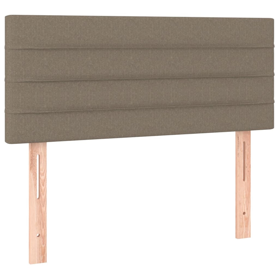 Boxspring Met Matras Stof Taupe 120X190 Cm