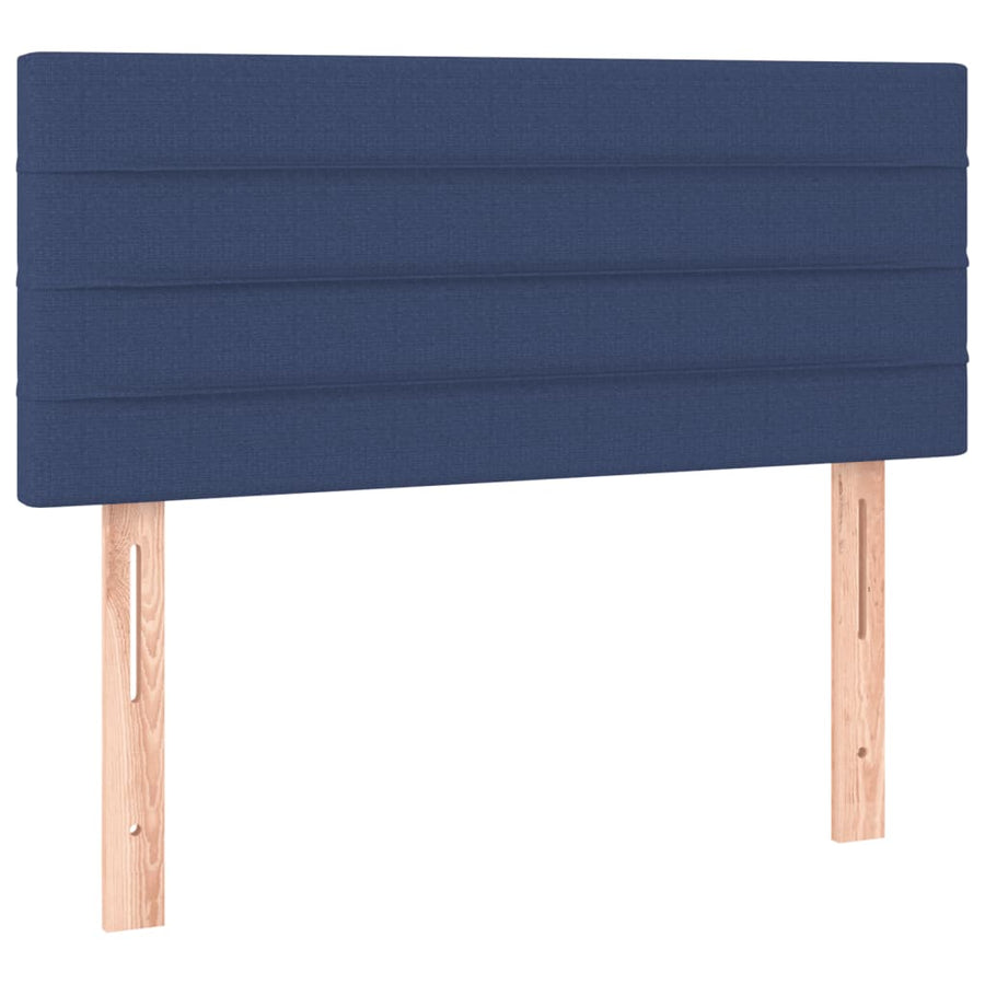 Boxspring Met Matras Stof Blauw 120X190 Cm