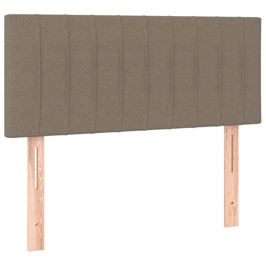 Boxspring Met Matras Stof Taupe 120X190 Cm