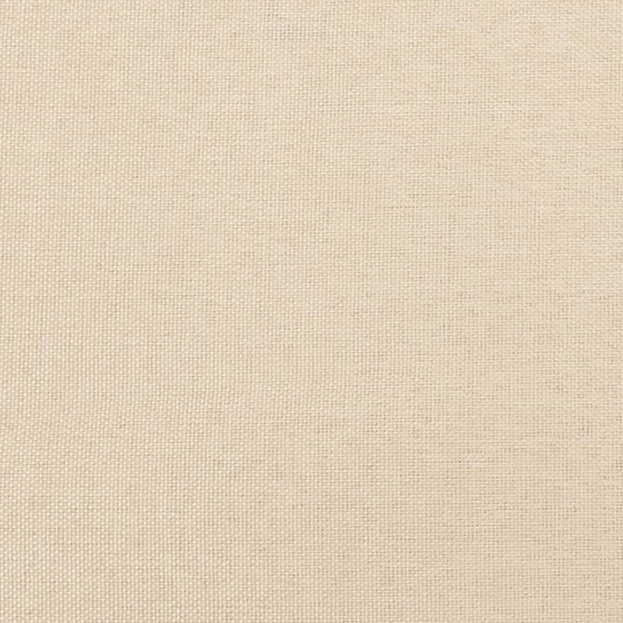 Boxspring Met Matras Stof Crèmekleurig 120X190 Cm
