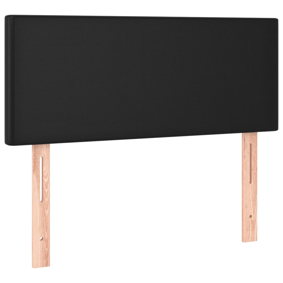 Boxspring Met Matras Kunstleer Zwart 120X190 Cm