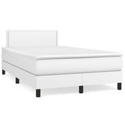 Boxspring wit 120x190 cm met pocketvering matras