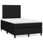 Boxspring bed met pocketvering matras zwart 120x190 cm