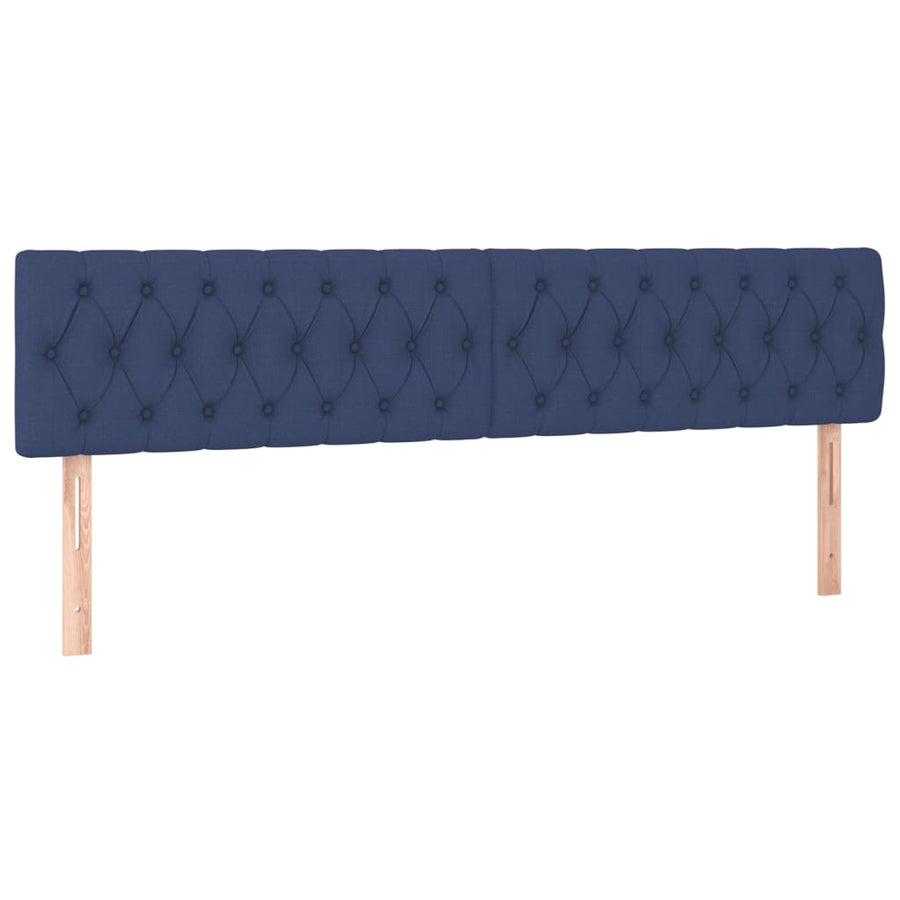 Boxspring Met Matras Stof 120 x 190 cm Blauw