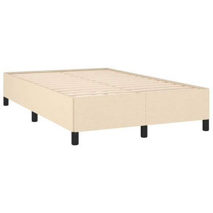 Boxspring met matras stof crèmekleurig 120x190 cm