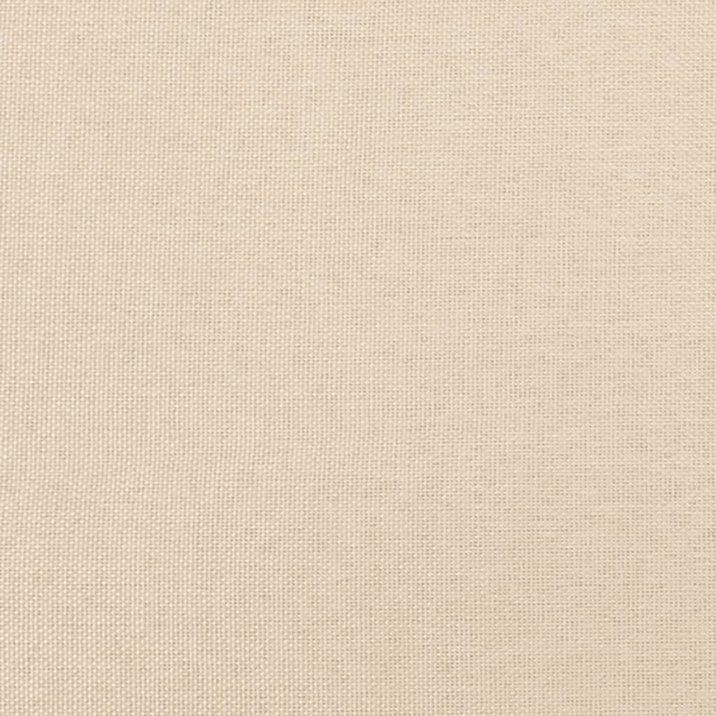 Boxspring met matras stof crèmekleurig 120x190 cm