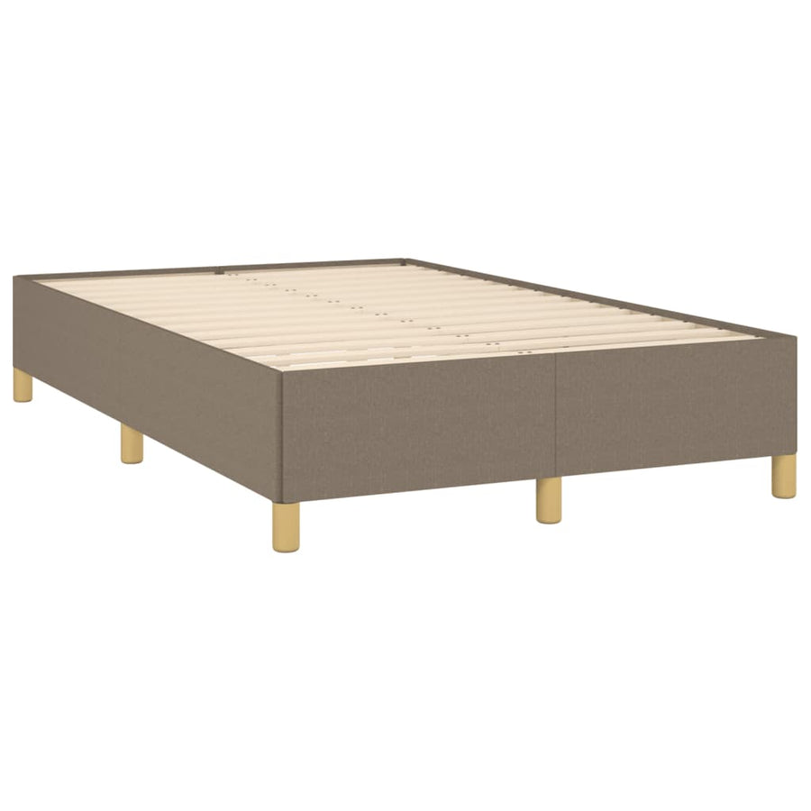 Boxspring met matras stof taupe 120x190 cm 120 x 190 cm Taupe