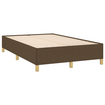 Boxspring Met Matras Stof 120 x 190 cm Donkerbruin