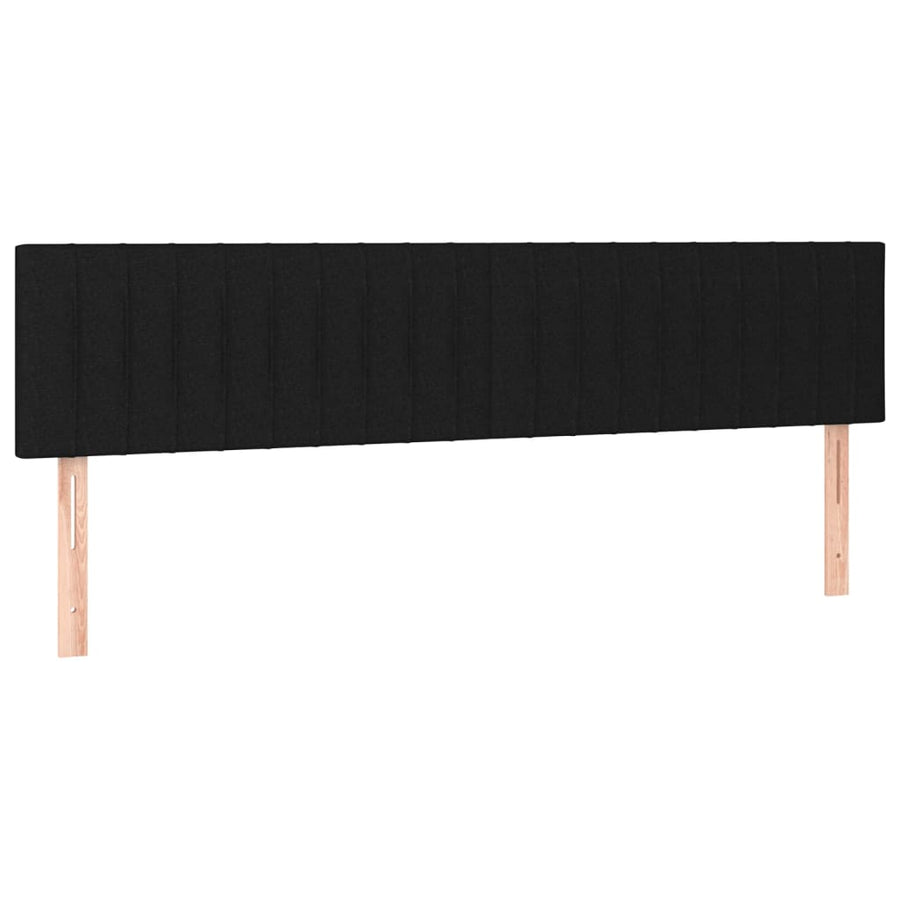 Boxspring Met Matras Stof Zwart 120X190 Cm