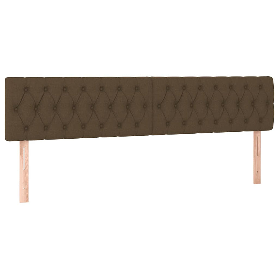 Boxspring Met Matras Stof 120 x 190 cm Donkerbruin