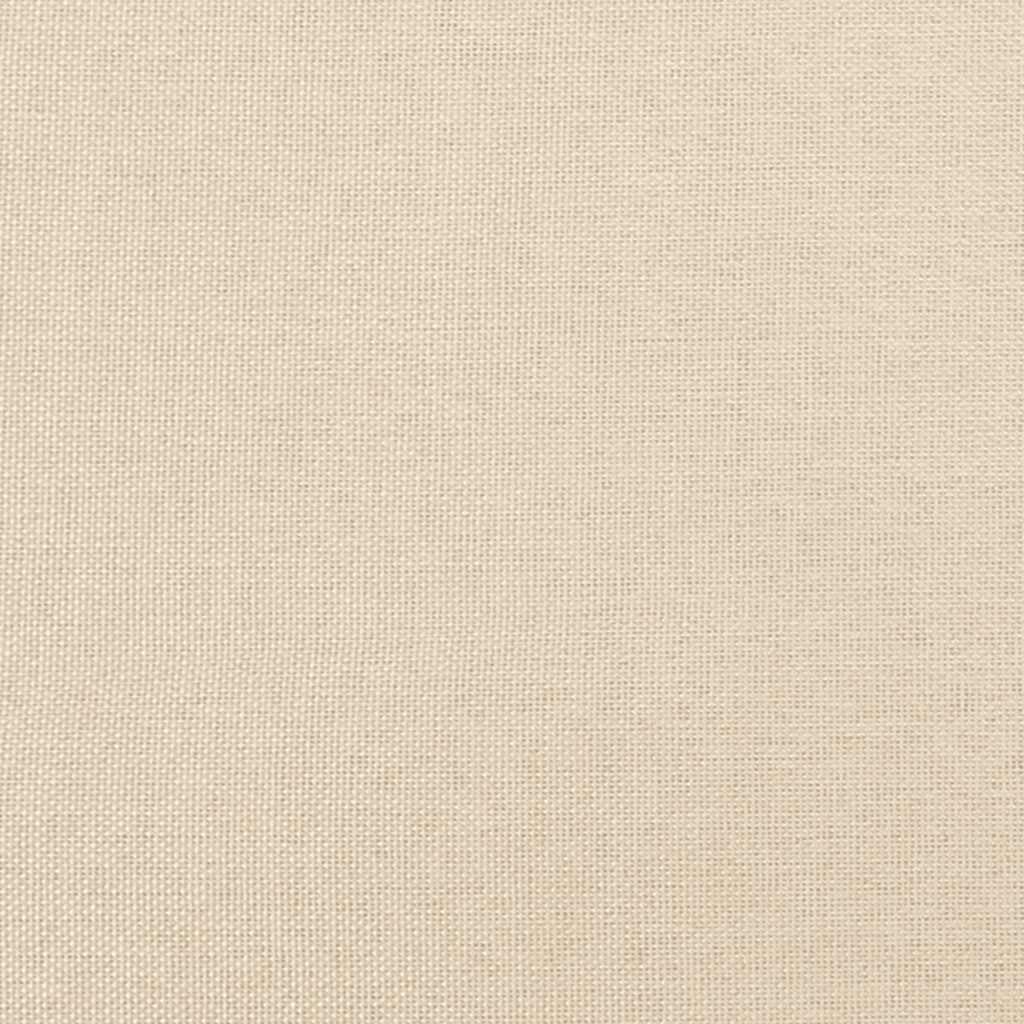 Boxspring met matras stof crèmekleurig 120x190 cm