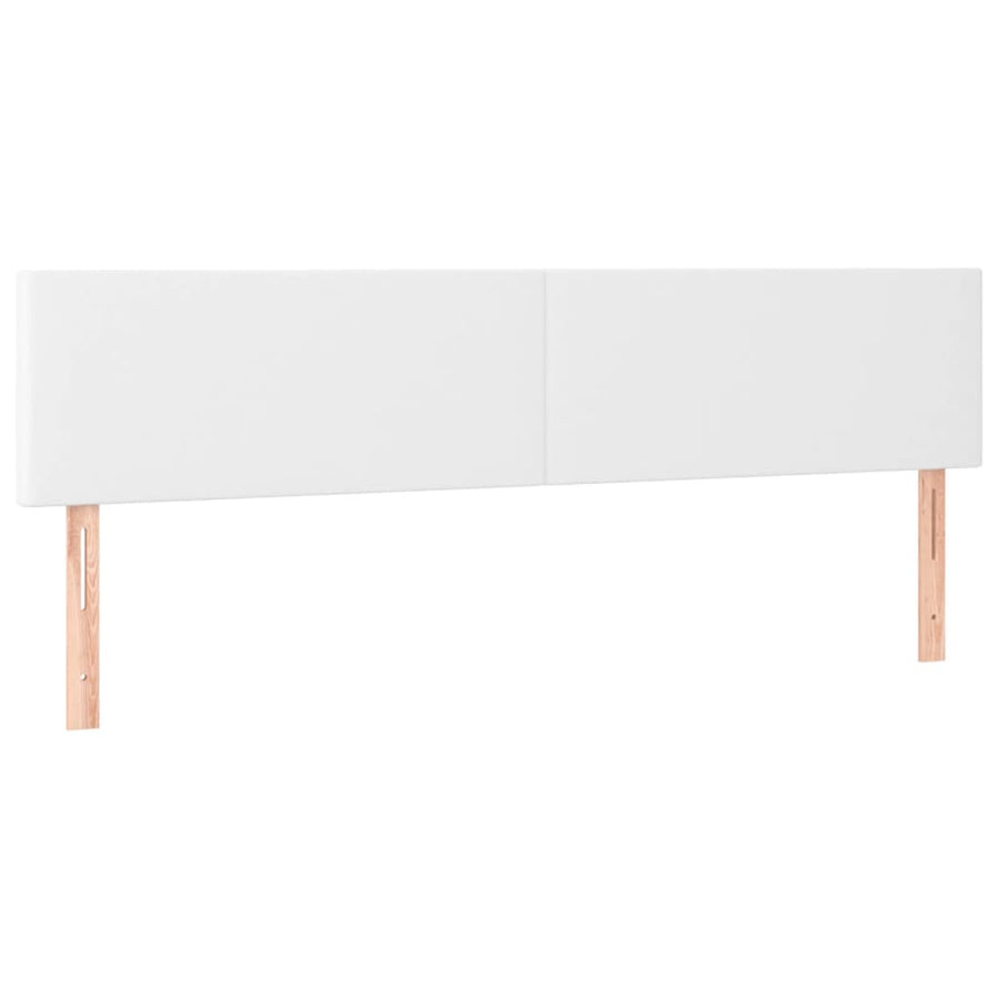 Boxspring Met Matras Kunstleer Wit 120X190 Cm