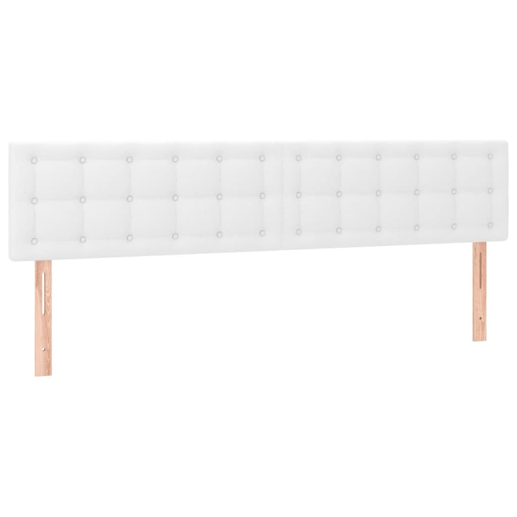 Boxspring Met Matras Kunstleer 120 x 190 cm Wit