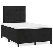 Boxspring 120x190 cm fluweel zwart