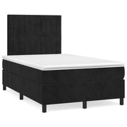 Boxspring bed 120x190 cm fluweel zwart