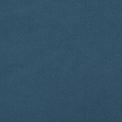 Boxspring met matras fluweel donkerblauw 120x190 cm