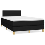 Boxspring met matras en LED 120x190 cm zwart