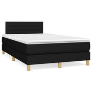 Boxspring met matras en LED 120x190 cm zwart