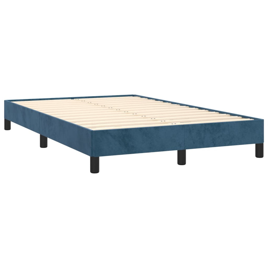 Boxspring met matras en LED fluweel donkerblauw 120x190 cm 120 x 190 cm Donkerblauw