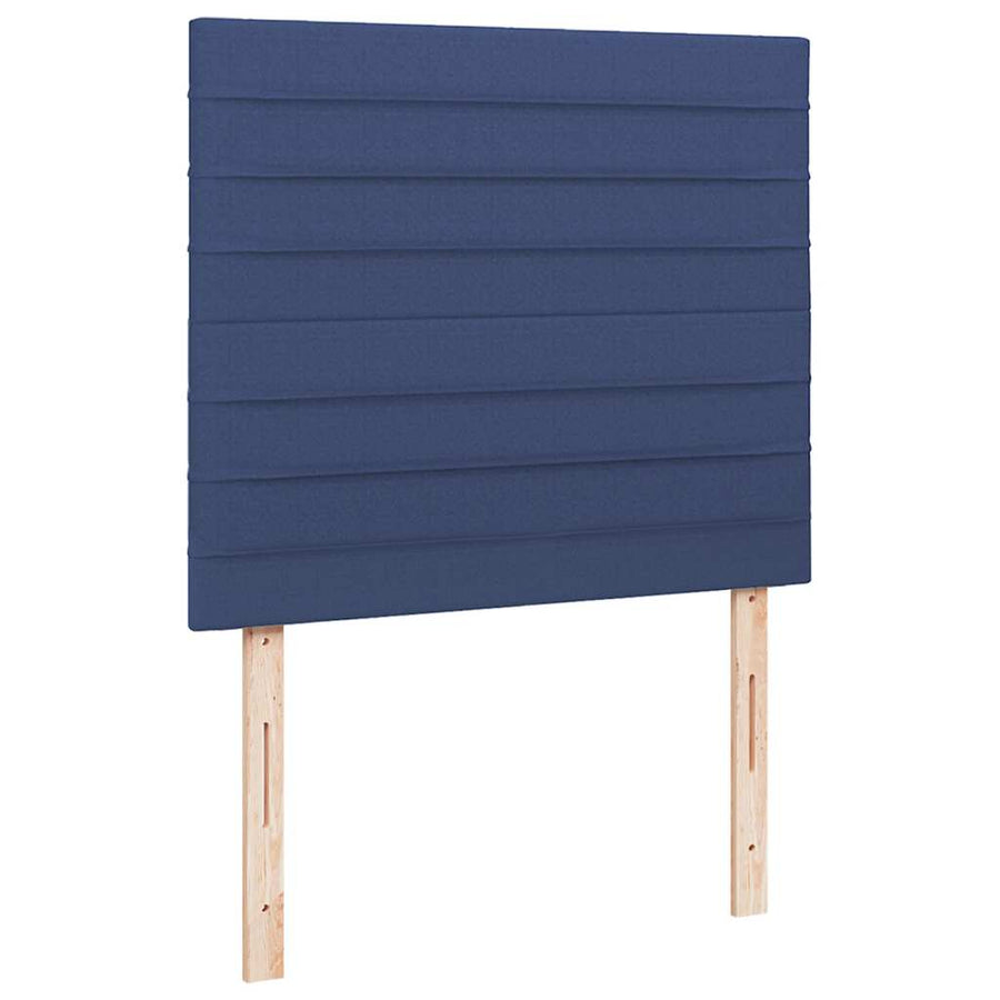 Boxspring Met Matras En Led Stof 120 x 190 cm Blauw
