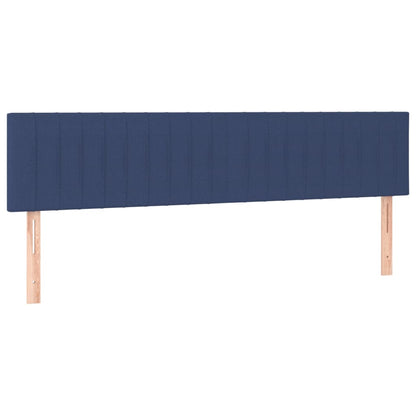 Boxspring Met Matras En Led Stof 120 x 190 cm Blauw