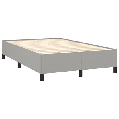 Boxspring met matras en LED stof lichtgrijs 120x190 cm 120 x 190 cm Getuft ontwerp
