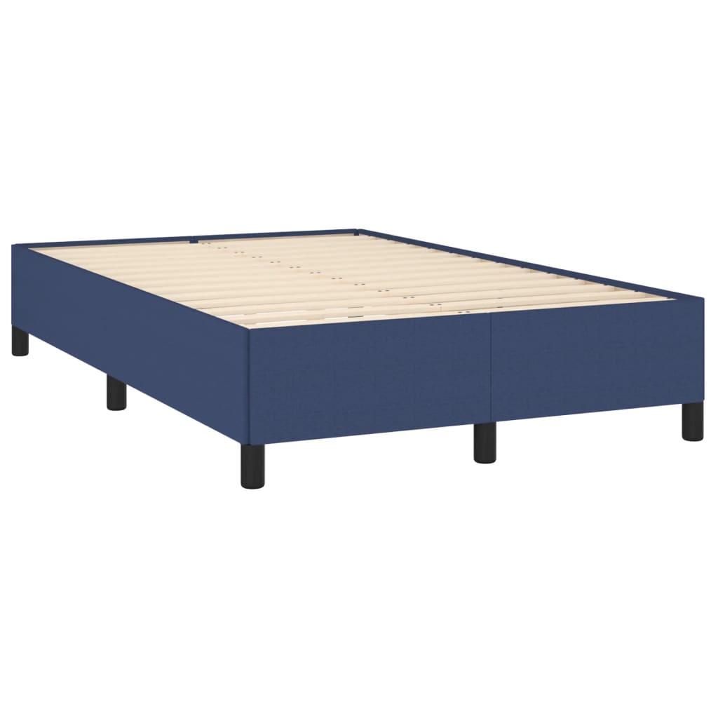 Boxspring Met Matras En Led Stof 120 x 190 cm Blauw