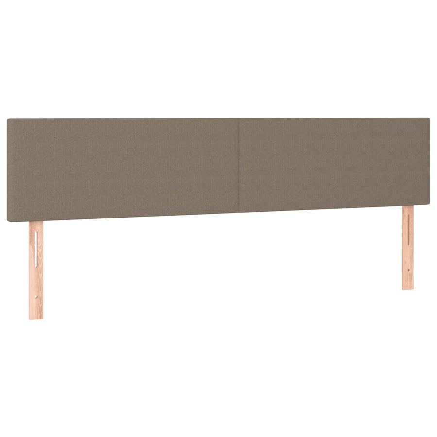 Boxspring met matras en LED stof taupe 120x190 cm 120 x 190 cm Taupe