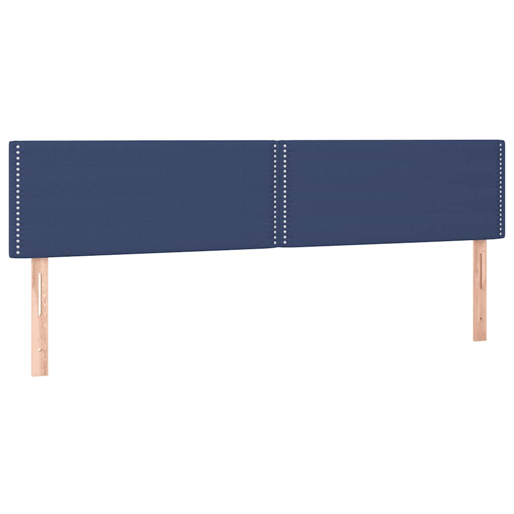 Boxspring Met Matras En Led Stof 120 x 190 cm Blauw