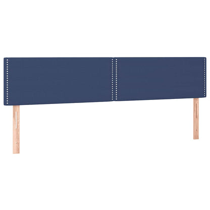 Boxspring Met Matras En Led Stof 120 x 190 cm Blauw