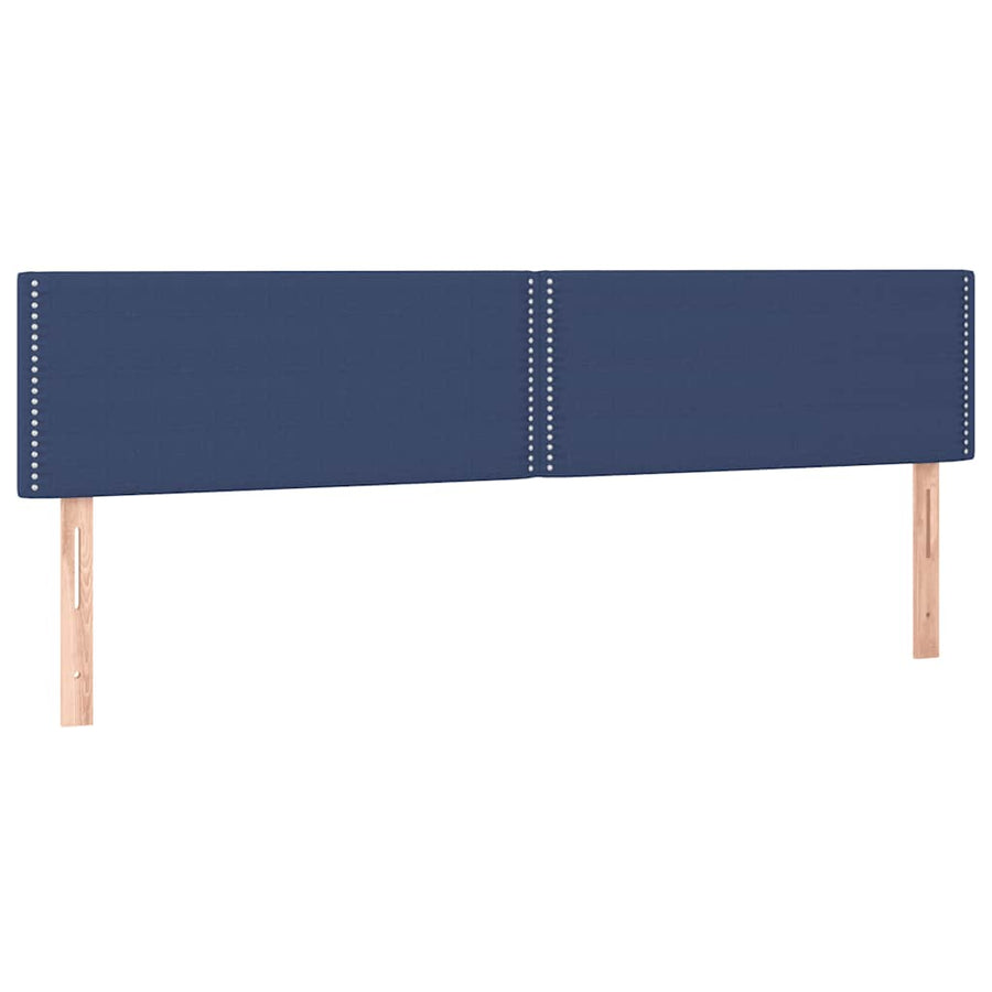 Boxspring Met Matras En Led Stof 120 x 190 cm Blauw