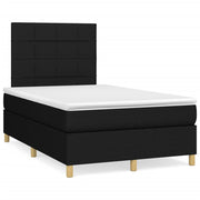 Boxspring met matras en LED 120x190 cm zwart