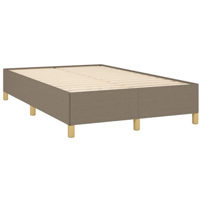 Boxspring met matras en LED stof taupe 120x190 cm 120 x 190 cm Blok met vierkanten