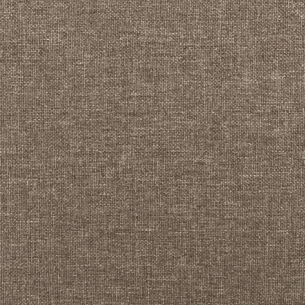 Boxspring met matras en LED stof taupe 120x190 cm 120 x 190 cm Blok met vierkanten